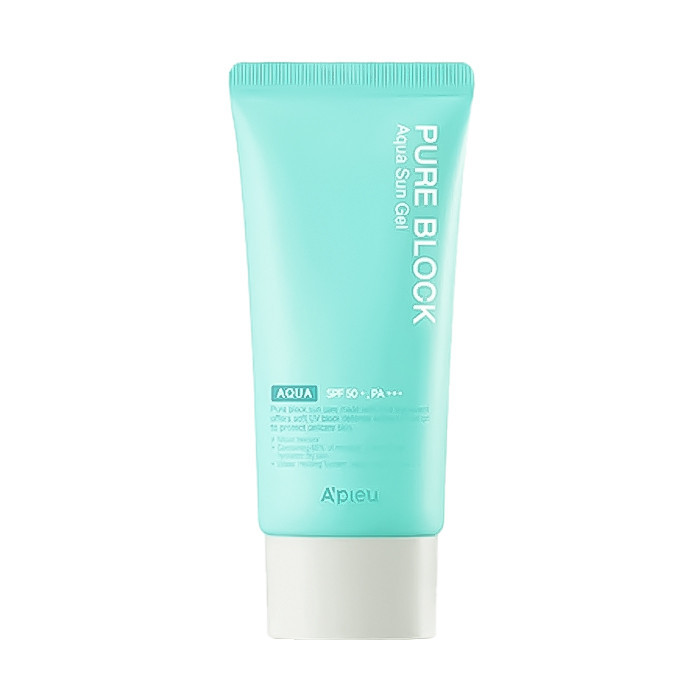 ژل ضد آفتاب بدون رنگ اپیو SPF 50 مدل AQUA مناسب انواع پوست حجم 50 میلیلیتر