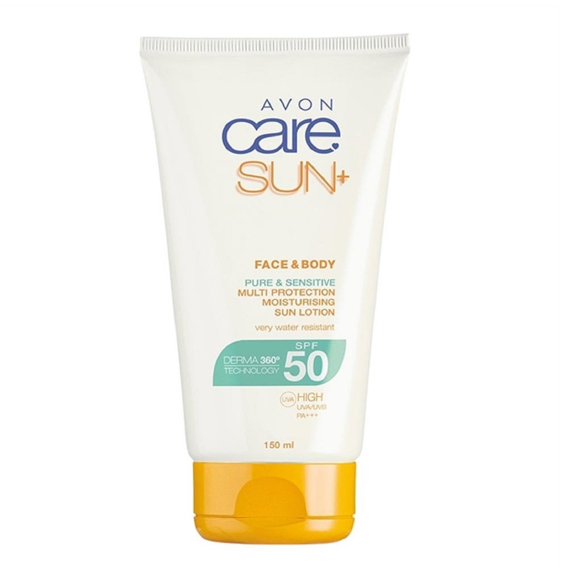 لوسیون ضد آفتاب آون مدل Pure And Sensitive SPF50 حجم 150 میلی لیتر
