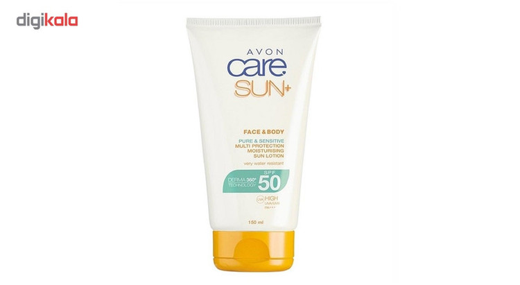 لوسیون ضد آفتاب آون مدل Pure And Sensitive SPF50 حجم 150 میلی لیتر