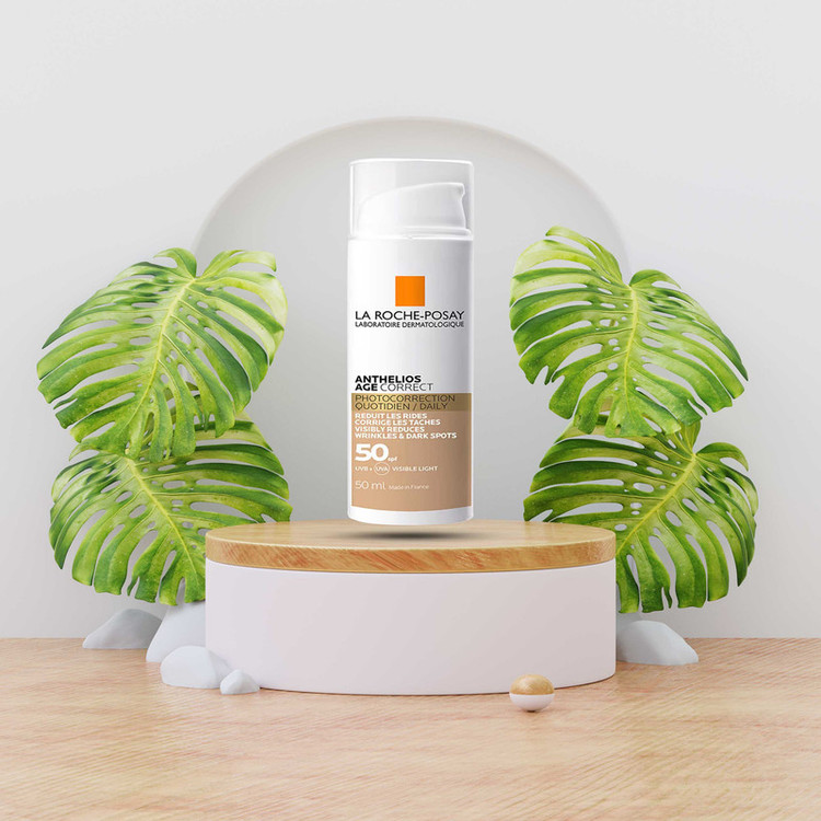 کرم ضد آفتاب رنگی لاروش پوزای SPF50 مدل age correct مناسب انوع پوست حجم 50 میلی لیتر