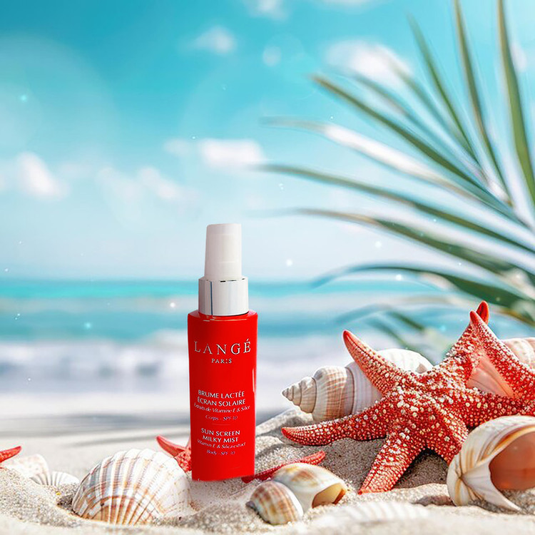 لوسیون ضدآفتاب بدون رنگ لانژه SPF30 مدل MilkyMist مناسب برای انواع پوست، حجم 125 میلیلیتر