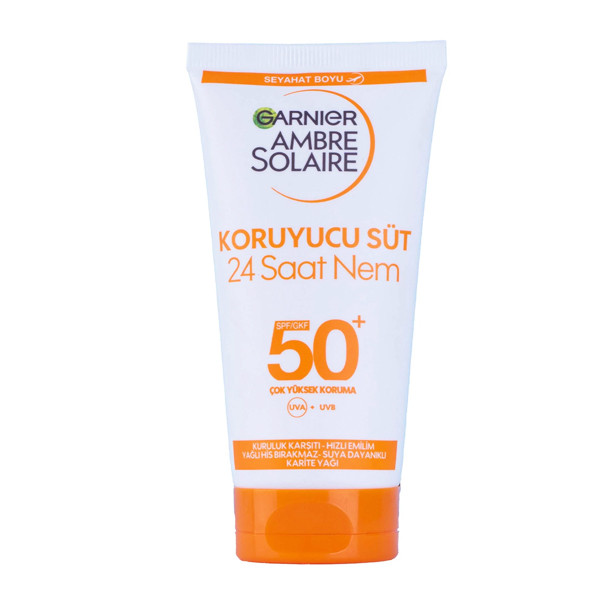 کرم ضد آفتاب بی رنگ گارنیه SPF 50 مدل Koruyucu Sut ‌مناسب انواع پوست حجم 50 میلی‌لیتر