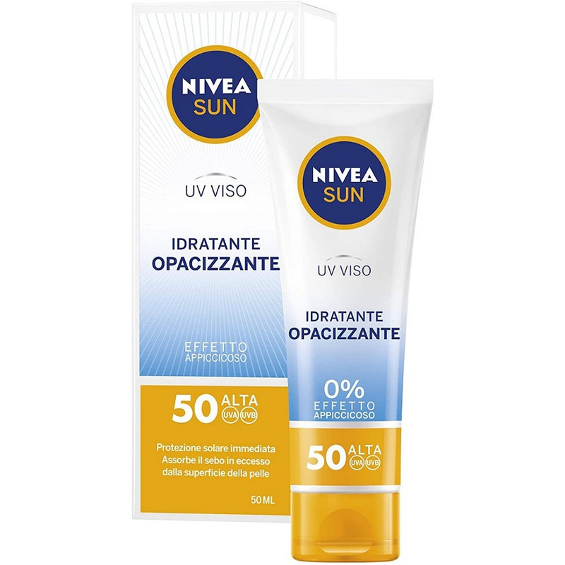 کرم ضد آفتاب نیوآ سری UV VISO مدل IDRATANTE OPACIZZANTE حجم 50 میلی لیتر