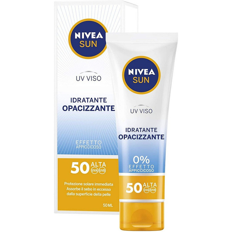 کرم ضد آفتاب نیوآ سری UV VISO مدل IDRATANTE OPACIZZANTE حجم 50 میلی لیتر