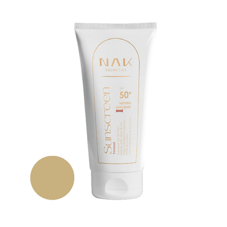 کرم ضد آفتاب رنگی ناک +SPF 50 مدل ضد آب D مناسب انواع پوست حجم 40 میلیلیتر
