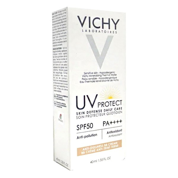 کرم ضد آفتاب رنگی ویشی SPF 50 مدل Anti dullness مناسب برای انواع پوست حجم 40 میلیلیتر