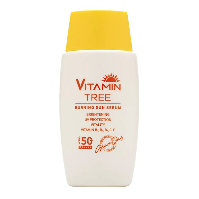 سرم ضد آفتاب بدون رنگ گریس دی SPF 50 مدل VITAMIN TREE مناسب برای انواع پوست حجم 50 میلیلیتر