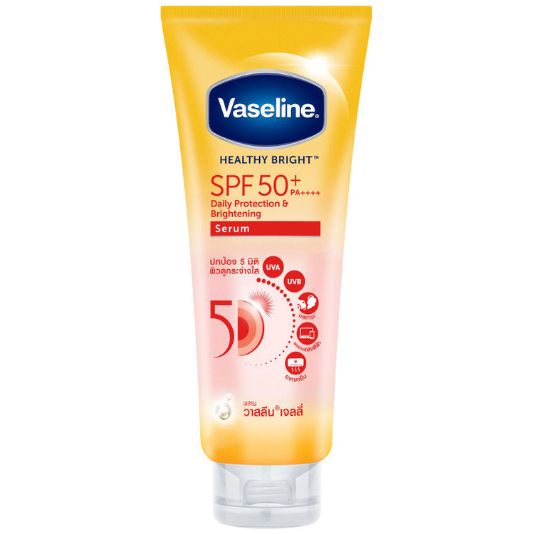 کرم ضد آفتاب بدون رنگ وازلین +SPF 50 مدل HEALTHY BRIGHT مناسب انواع پوست حجم 300 میلیلیتر