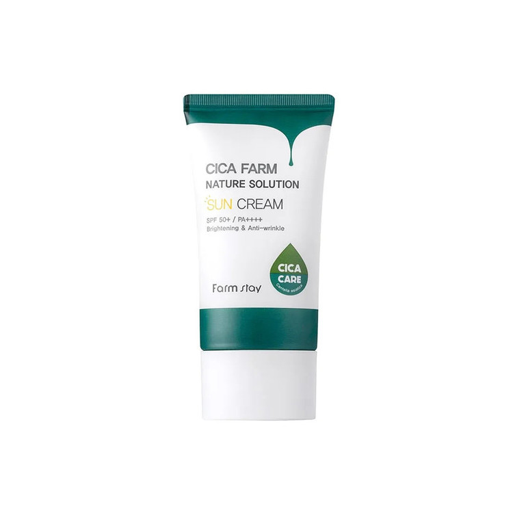 کرم ضد آفتاب بدون رنگ فارم استی SPF 50 مدل Nature Solution مناسب انواع پوست حجم 50 میلیلیتر
