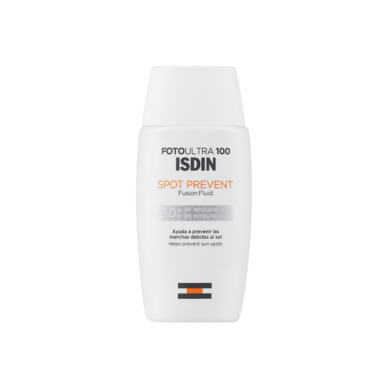 کرم ضد آفتاب بدون رنگ ایزدین SPF 50 مدل Spot Prevent Fusion Fluid ‌مناسب انواع پوست حجم 50 میلی‌لیتر