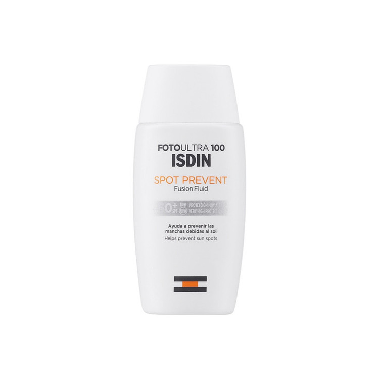 کرم ضد آفتاب بدون رنگ ایزدین SPF 50 مدل Spot Prevent Fusion Fluid مناسب انواع پوست حجم 50 میلیلیتر