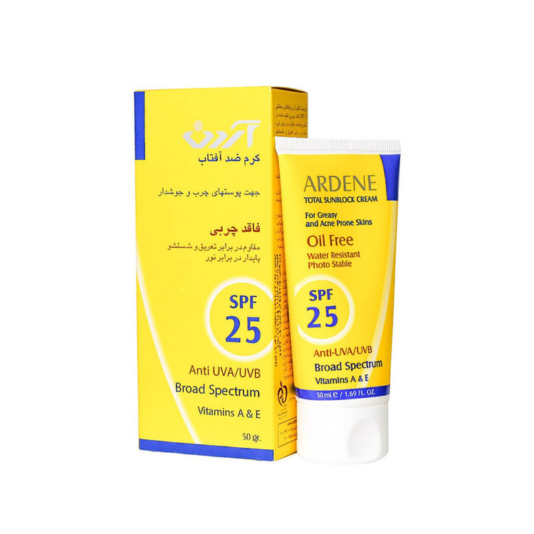 کرم ضد آفتاب آردن مدل 25 حجم 50 میلی لیتر مجموعه 2 عددی