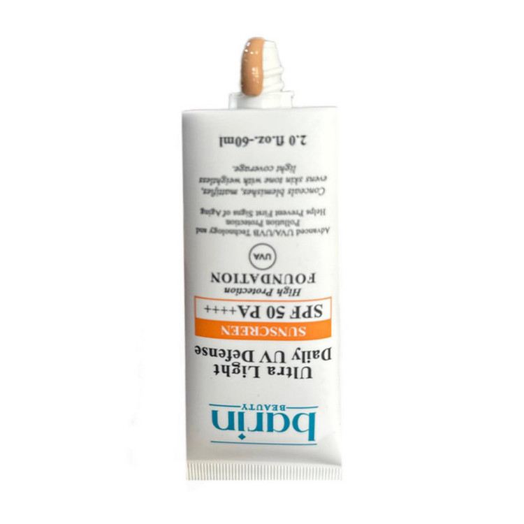 کرم ضد آفتاب رنگی بارین بیوتی SPF50 مدل کلاژن و الاستین مناسب برای انواع پوست حجم 60 میلی لیتر