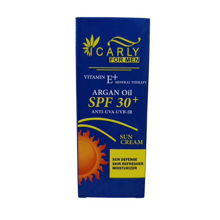 کرم ضد آفتاب بدون رنگ صورت و گردن آی کارلی SPF ۲۵ مدل آرگان و ویتامین E مناسب برای انواع پوست حجم ۵۰ میلیلیتر