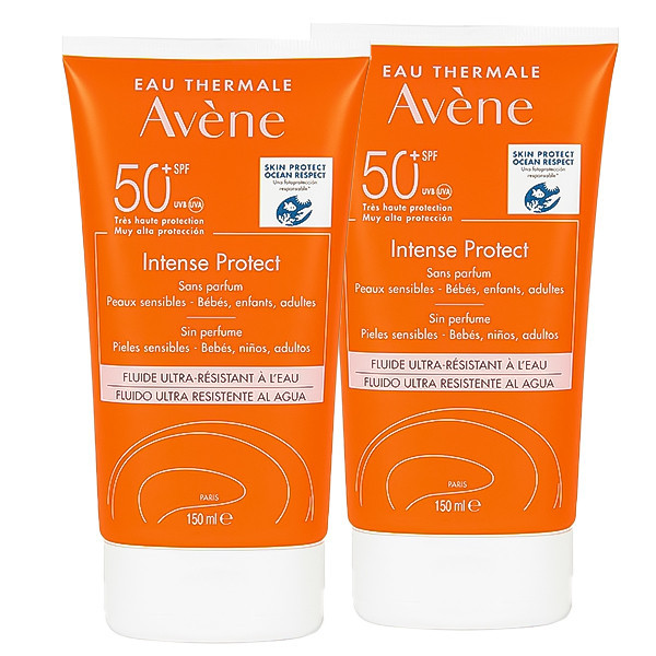 فلوئید ضد آفتاب بدون رنگ اون SPF 50 مدل Intense Protect مناسب پوستهای حساس حجم 150 میلیلیتر