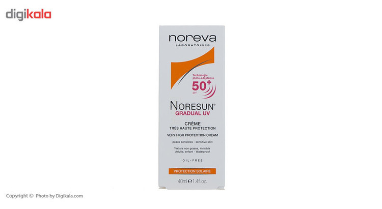 کرم ضد آفتاب نوروا سری Noresun مدل Gradual UV SPF50 حجم 40 میلی لیتر