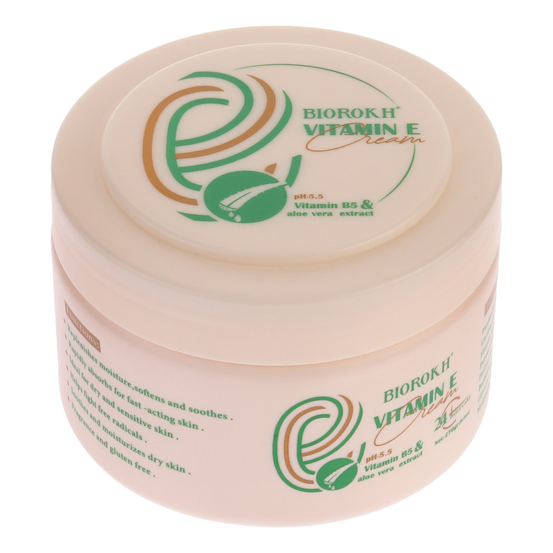 کرم مرطوب کننده بایورخ مدل Vitamin E مناسب برای انواع پوست وزن 270 گرم