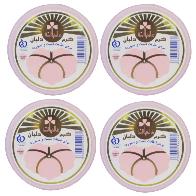 کرم مرطوب کننده دلبان مدل DB04 حجم 90 میلی لیتر مجموعه 4 عددی