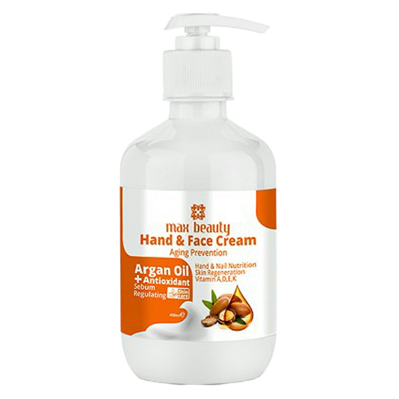 کرم مرطوب کننده مکس بیوتی مدل Argan Oil حجم 400 میلی لیتر