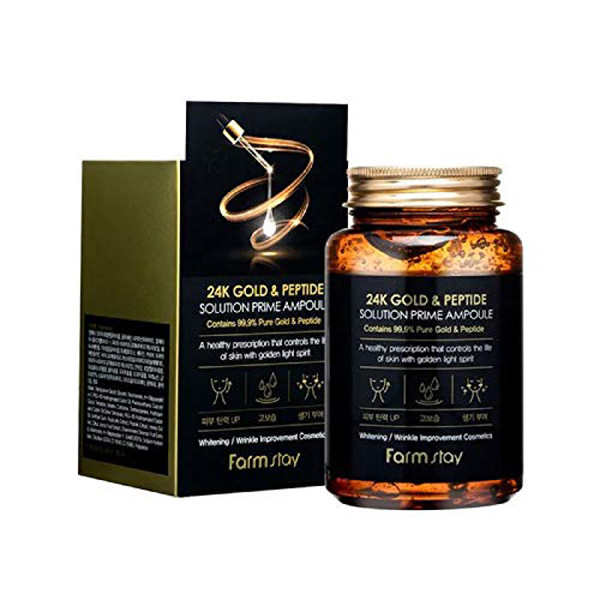 ژل آبرسان فارم استی مدل طلا و پپتاید حجم 250 میلی لیتر
