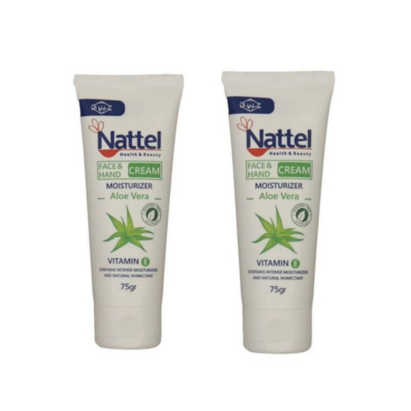 کرم مرطوب کننده ناتل مدل Aloe vera  وزن 75 گرم بسته 2 عددی