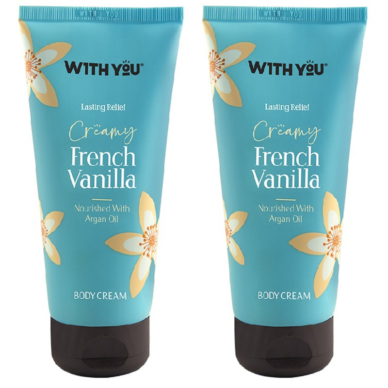 کرم مرطوب کننده بدن ویت یو مدل FrenchVanilla مناسب پوست های خشک حجم 200 ميلی لیتر مجموعه دو عددی