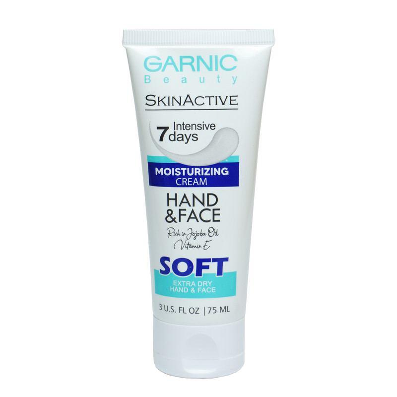 کرم آبرسان و مرطوب کننده دست و صورت گارنیک مدل soft مناسب برای پوست های خیلی خشک حجم 75 میلی لیتر