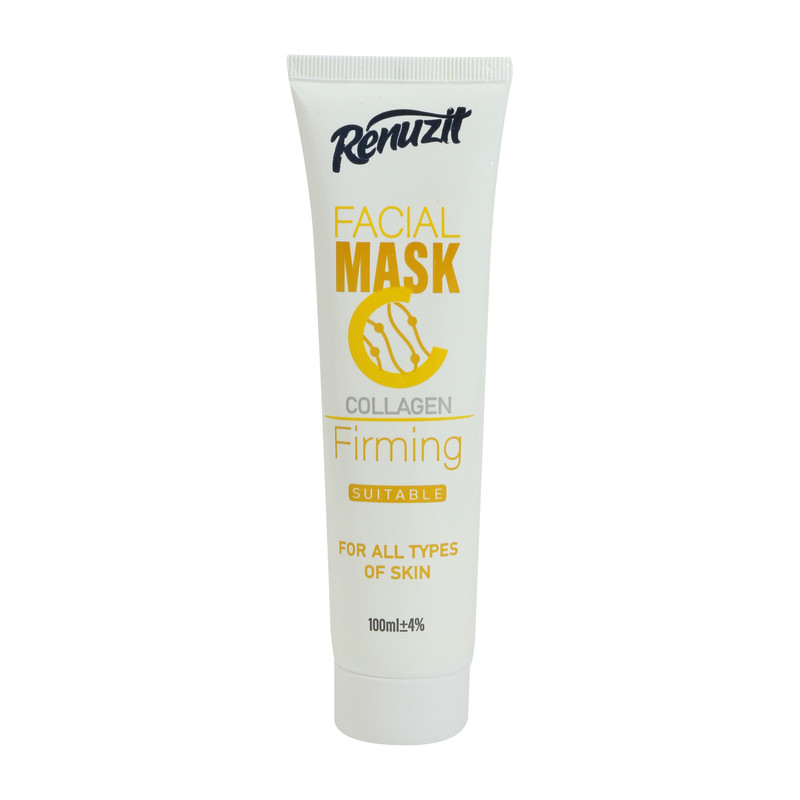 ماسک صورت کلاژن رینوزیت مدل Firming حجم 100 میلی‌لیتر مناسب انواع پوست، تقویت‌کننده و سفت‌کننده پوست، قابل استفاده برای خانم‌ها و آقایان، تولید ایران و دارای مجوز سازمان غذا و دارو