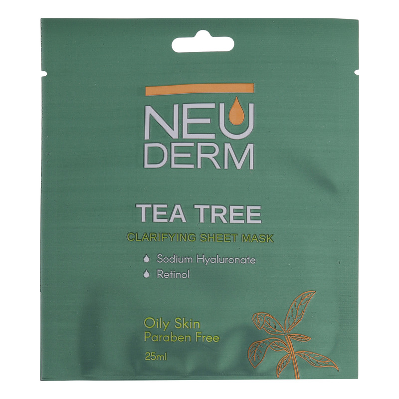 ماسک صورت نئودرم مدل Tea-Tree حجم 25 میلی لیتر