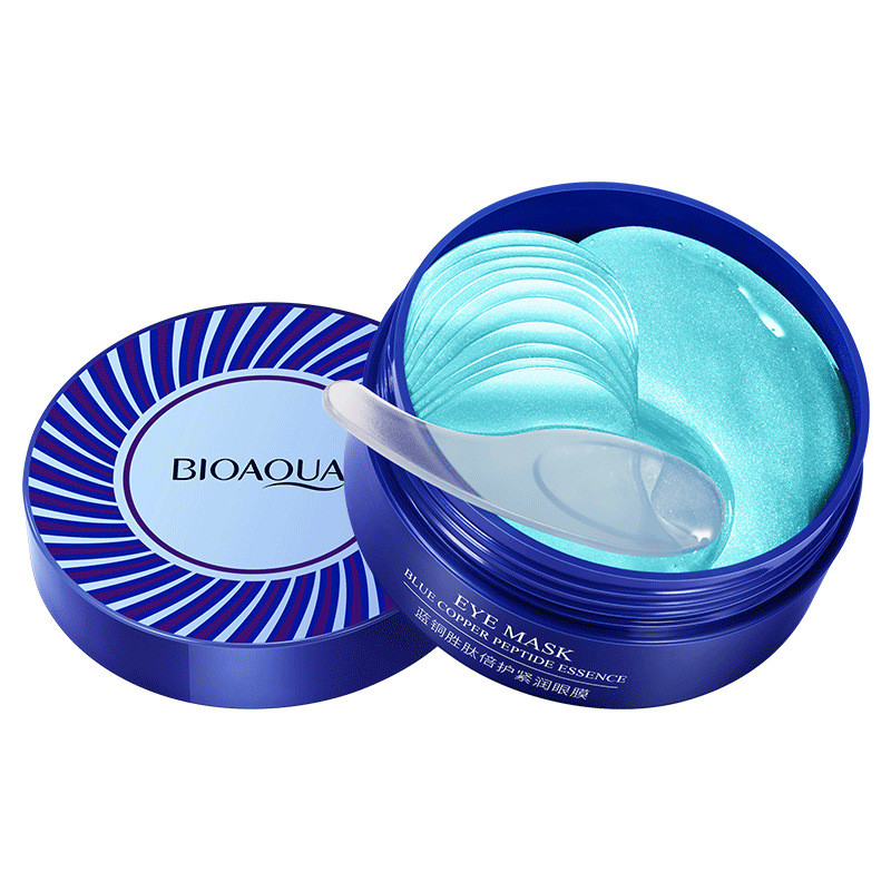 ماسک زیر چشم بایو آکوا مدل Blue copper peptide essence حجم 80 میلی لیتر مجموعه 6 عددی