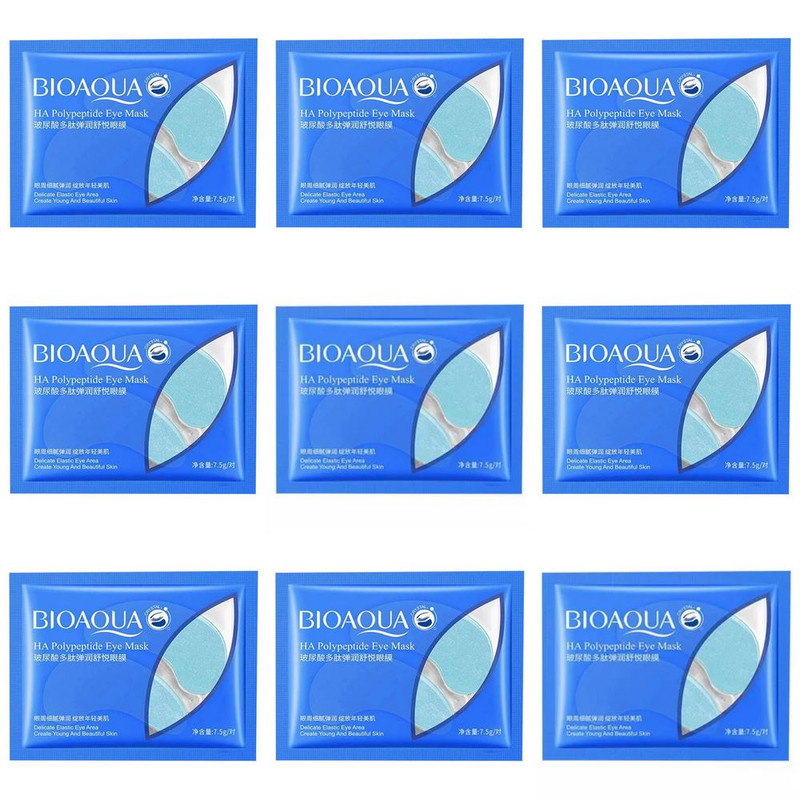 ماسک زیر چشم بایو آکوا مدل HA Polypeptide وزن 7.5 گرم بسته 9 عددی