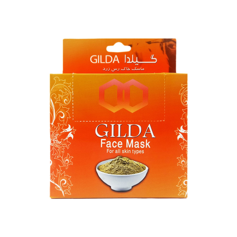 ماسک صورت گیلدا  مدل خاک رس زرد وزن 250 گرم