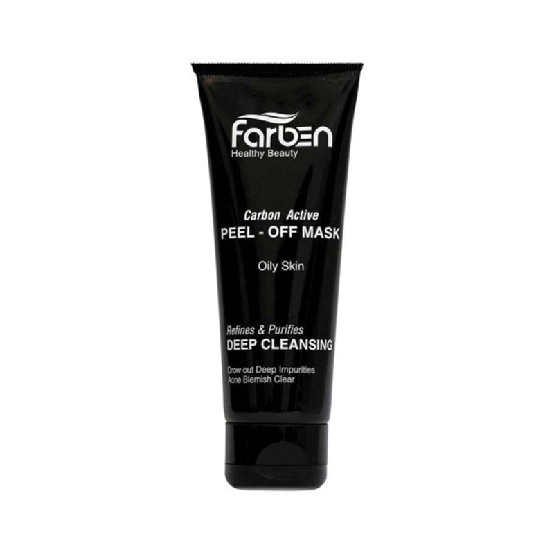 ماسک صورت فاربین مدل carbon active حجم 60 میلی لیتر
