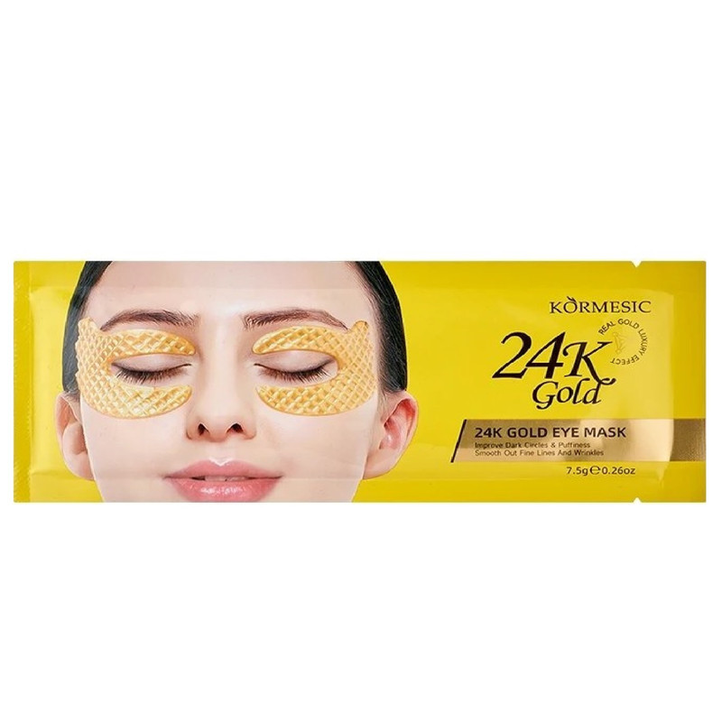 ماسک دورچشم کورمسیک مدل طلای 24 عیار مناسب برای انواع پوست وزن 7.5 گرم