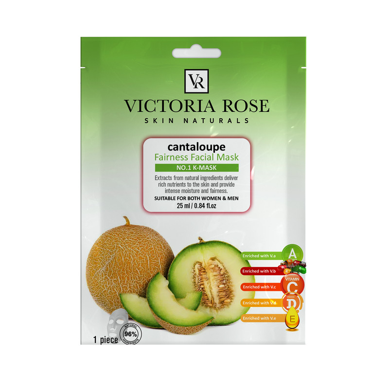 ماسک صورت ویکتوریا رز مدل Cantaloupe حجم 25 میلی لیتر بسته 25 عددی
