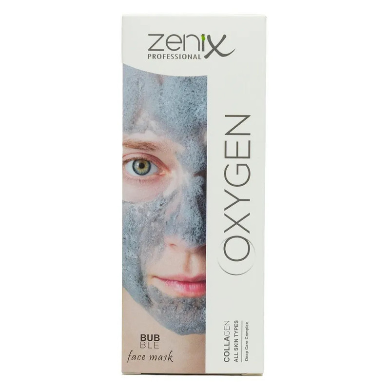 ماسک صورت زنیکس مدل حبابی اکسیژنه حاوی کلاژن حجم 70 میلی لیتر