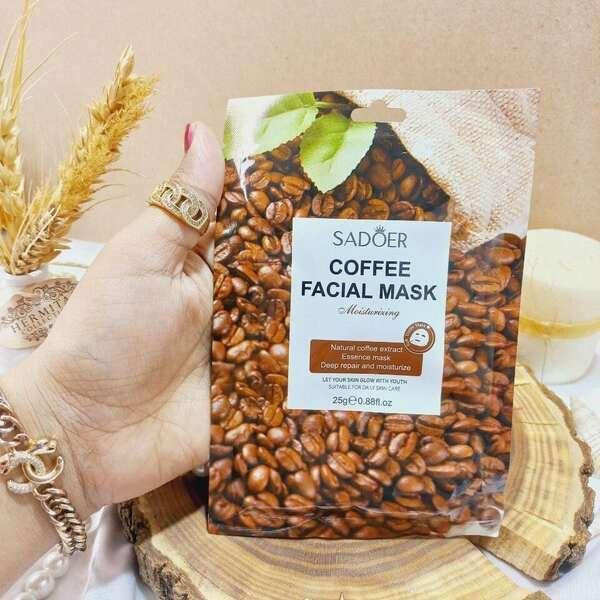 ماسک صورت سادوئر مدل قهوه وزن 25 گرم بسته 3 عددی