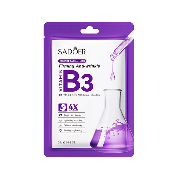 ماسک صورت سادور مدل ویتامین B3 مناسب برای انواع پوست وزن 25 گرم