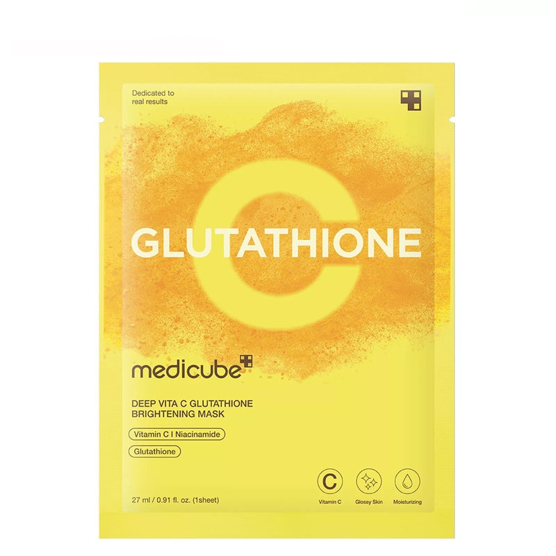 ماسک صورت مدیکیوب مدل Glutathione مناسب برای انواع پوست وزن 27 گرم