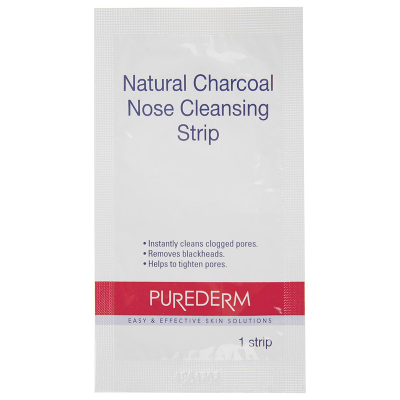 چسب پاک کننده بینی پیوردرم مدل Natural Charcoal بسته 10 عددی