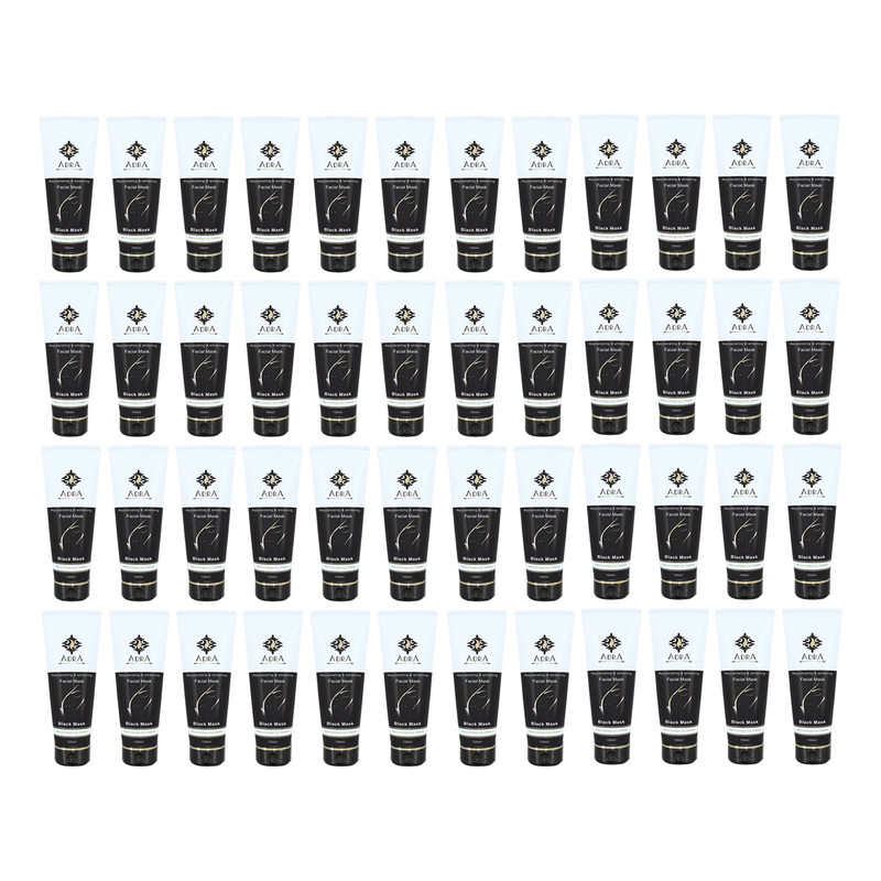 ماسک صورت آدرا مدل Black Mask حجم 100 میلی لیتر مجموعه 48 عددی