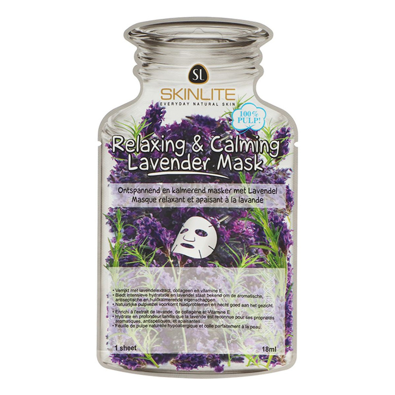 ماسک ورقه ای اسکین لایت مدل Lavender حجم 18 گرم