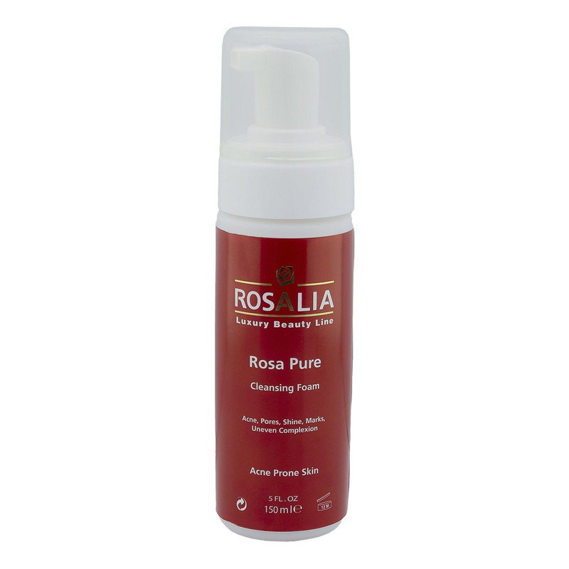 فوم پاک‌کننده صورت رزالیا مدل Rosa Pure حجم 150 میلی‌لیتر
