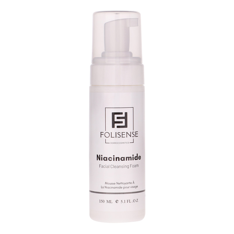 فوم شستشو صورت فولیسنس مدل Niacinamide مناسب پوست‌های چرب و آکنه‌ای حجم 150 میلی‌لیتر