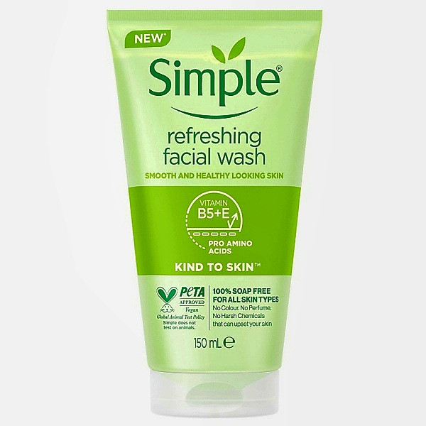 ژل شست‌وشوی صورت سیمپل مدل kind to skin حجم 150 میلی‌لیتر