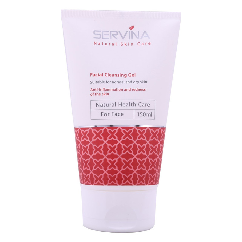 ژل شست‌وشوی صورت سروینا مخصوص پوست‌های خشک و معمولی مدل Normal and Dry skin حجم 150میلی‌لیتر