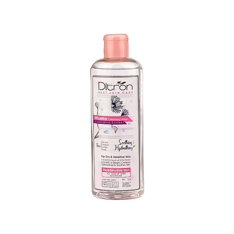 محلول پاک کننده آرایش دیترون مدل micellar حجم 250 میلی لیتر
