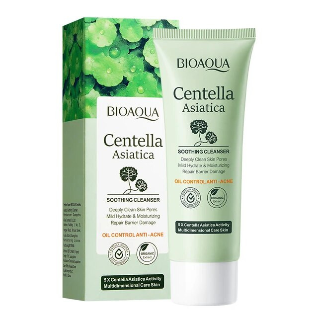 فوم شستشو صورت بایو آکوا مدل Centella Asiatica وزن 100 گرم
