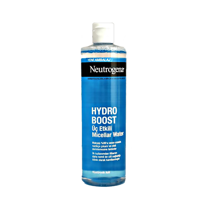 محلول پاک‌کننده آرایش صورت نوتروژینا مدل Hydro Boost UC Etkili مناسب برای پوست حساس حجم 400 میلی‌لیتر
