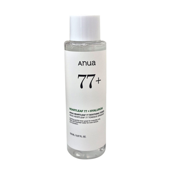 تونر آبرسان و تسکین دهنده صورت آنوا مدل HEARTLEAF + HYALURON +77 مناسب برای انواع پوست حجم 150 میلی‌لیتر
